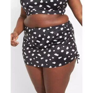 Lane Bryant Adjustable Drawstring Swim Skirt 26